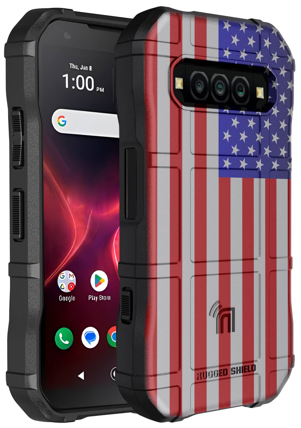 This Jin 1:00 PM
G
M
Comin
Play Store
RUGGED SHIELD