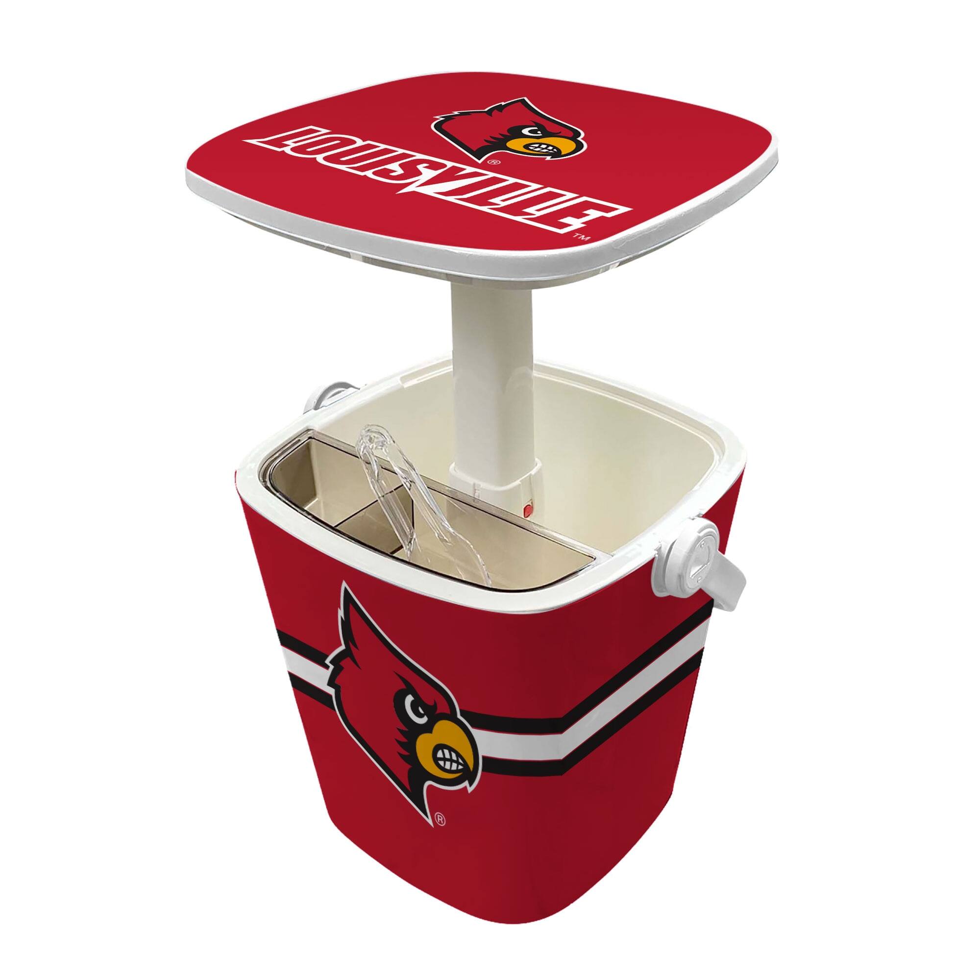Alt View 1. Indigo Falls - Louisville Cardinals 16-Quart Mini Cool Bar Cooler - White.