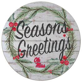 Jardine - Ole Miss Rebels 20'' x 20'' Season's Greetings Circle - White