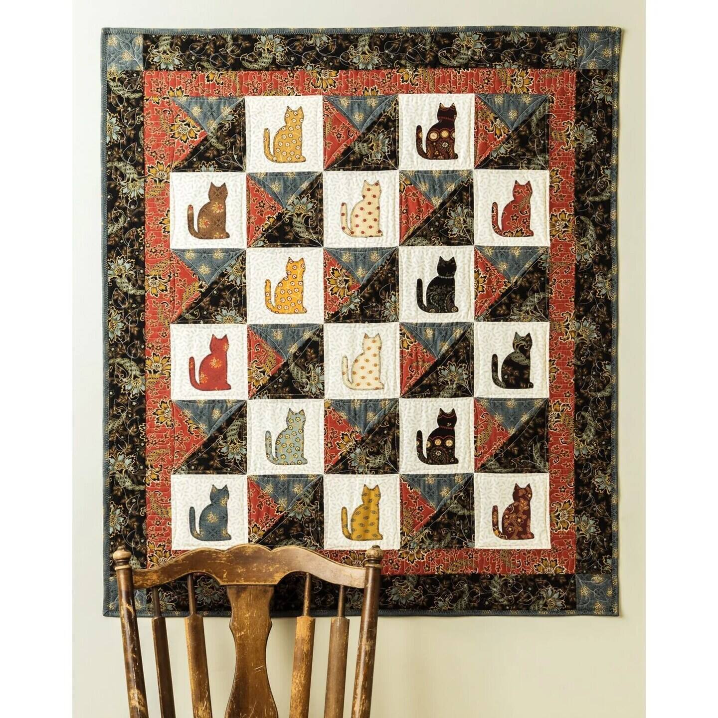 Alt View 1. AccuQuilt - AccuQuilt GO! Baby Fabric Cutting Dies; Calico Cat - Black.