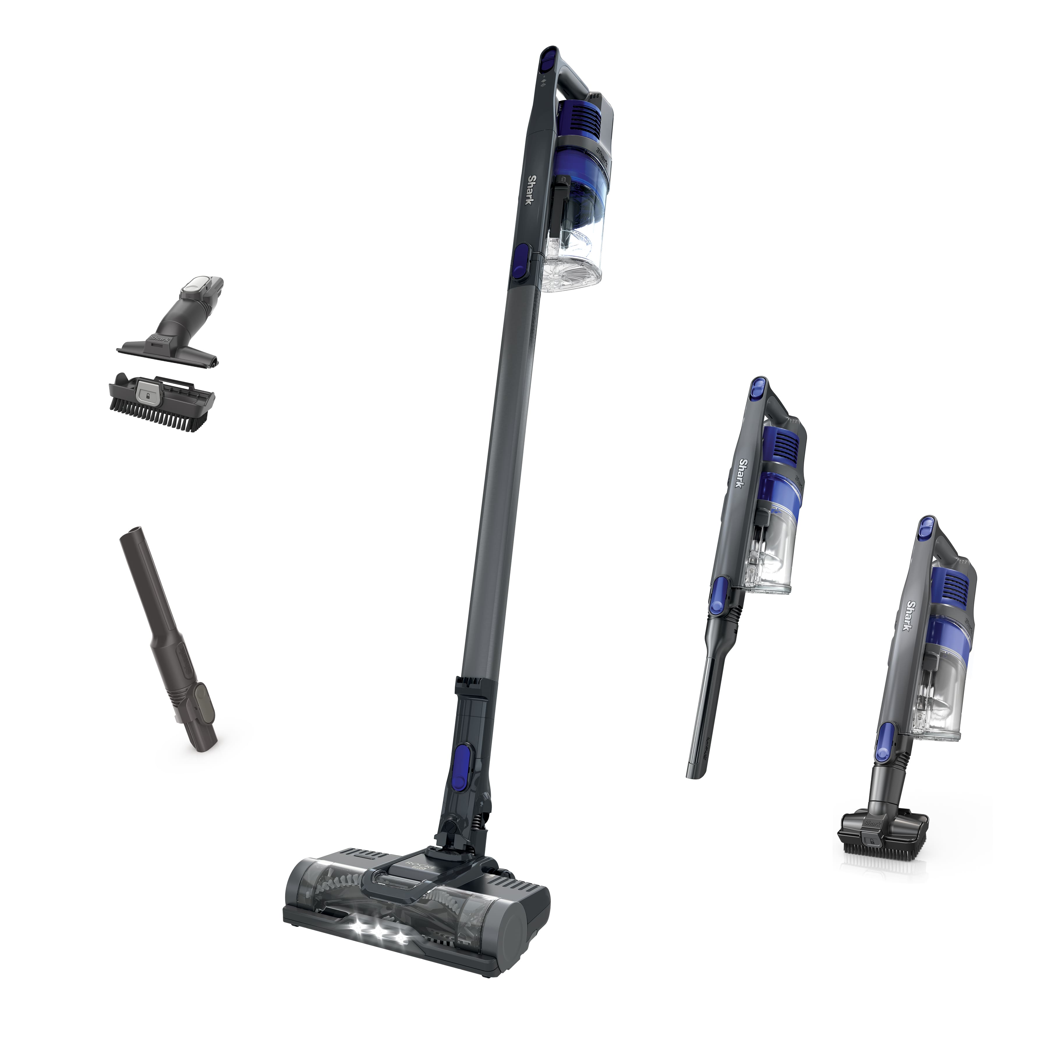 Shark - Pet Cordless Stick Vacuum with XL Dust Cup, LED Headlights - Blue Iris - Front_Zoom