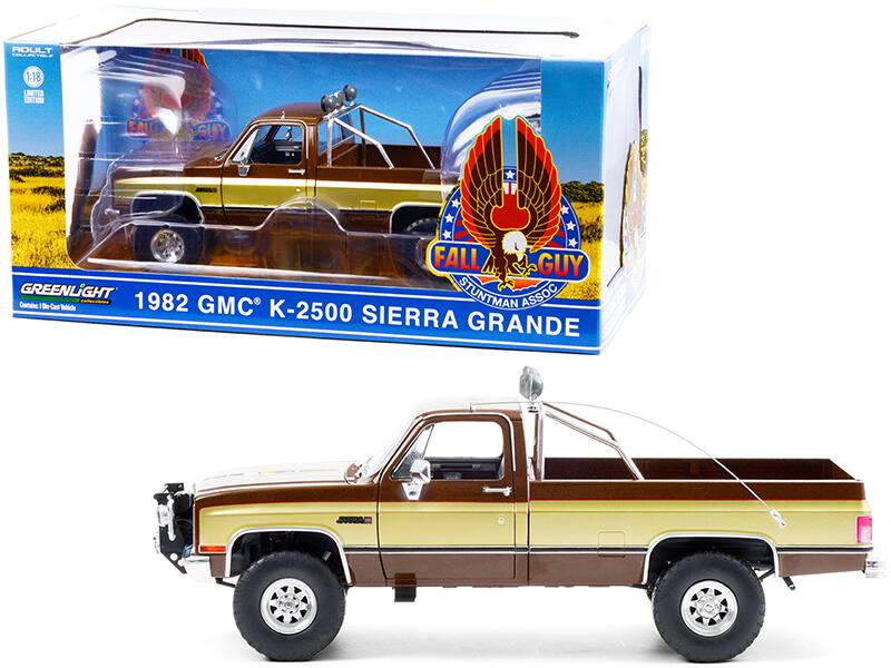 ROULT COLEIE 1:18 LMT1D CE FAID GUY FALL GUY GREENLIGHT STUNTMAN ASSOC Contalie Se Car -etice 1982 GMC K-2500 SIERRA GRANDE