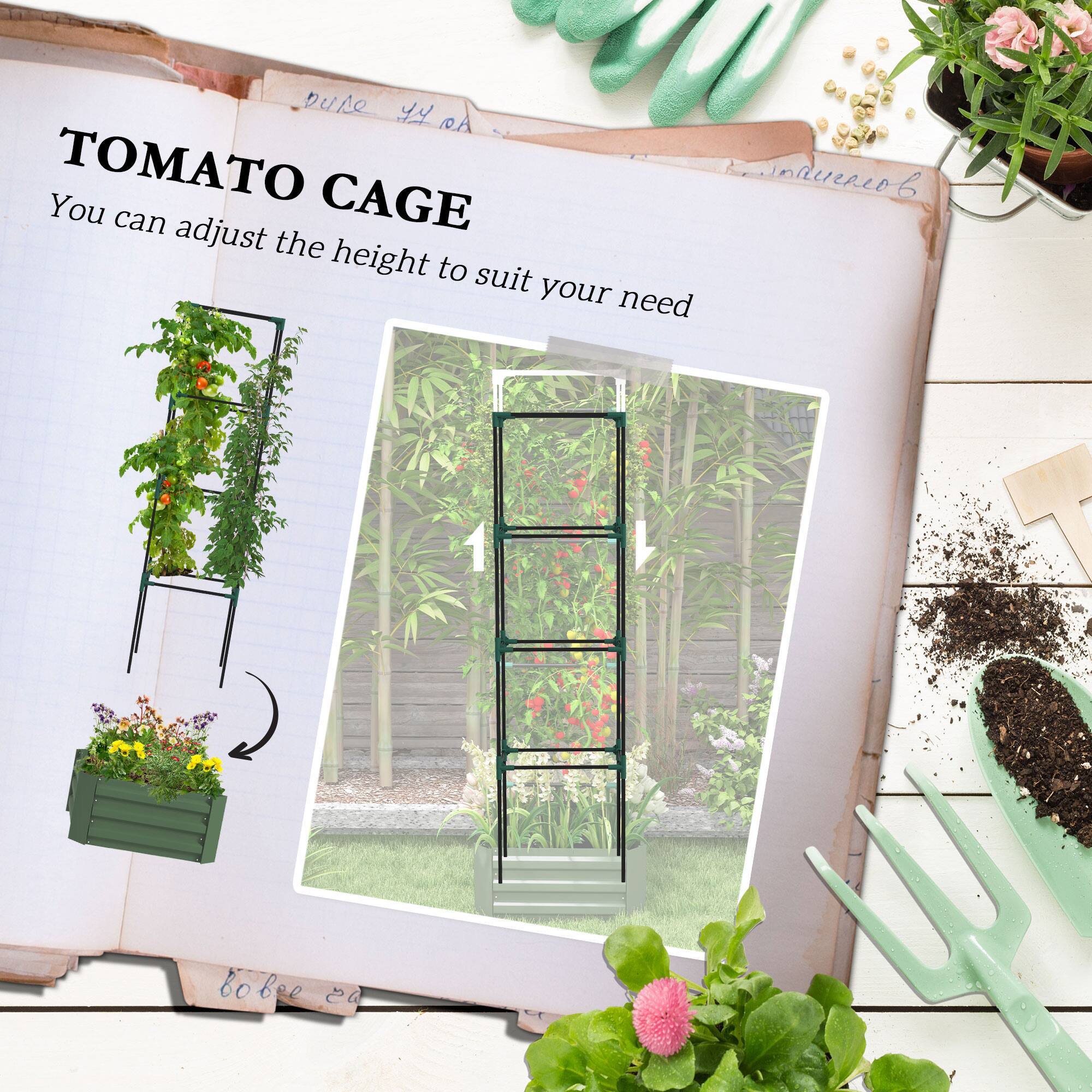 TOMATO CAGE You can adjust the height to suit your need