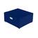 Back. Equator - Equator 24in Laundry Pedestal 11in tall + Rollout Storage Drawer Adjustable feet - Blue.