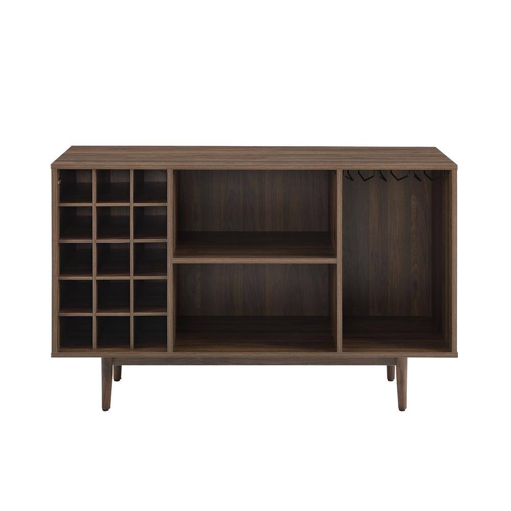 Back. Crosley Furniture - Liam Wine Rack Sideboard - Walnut.