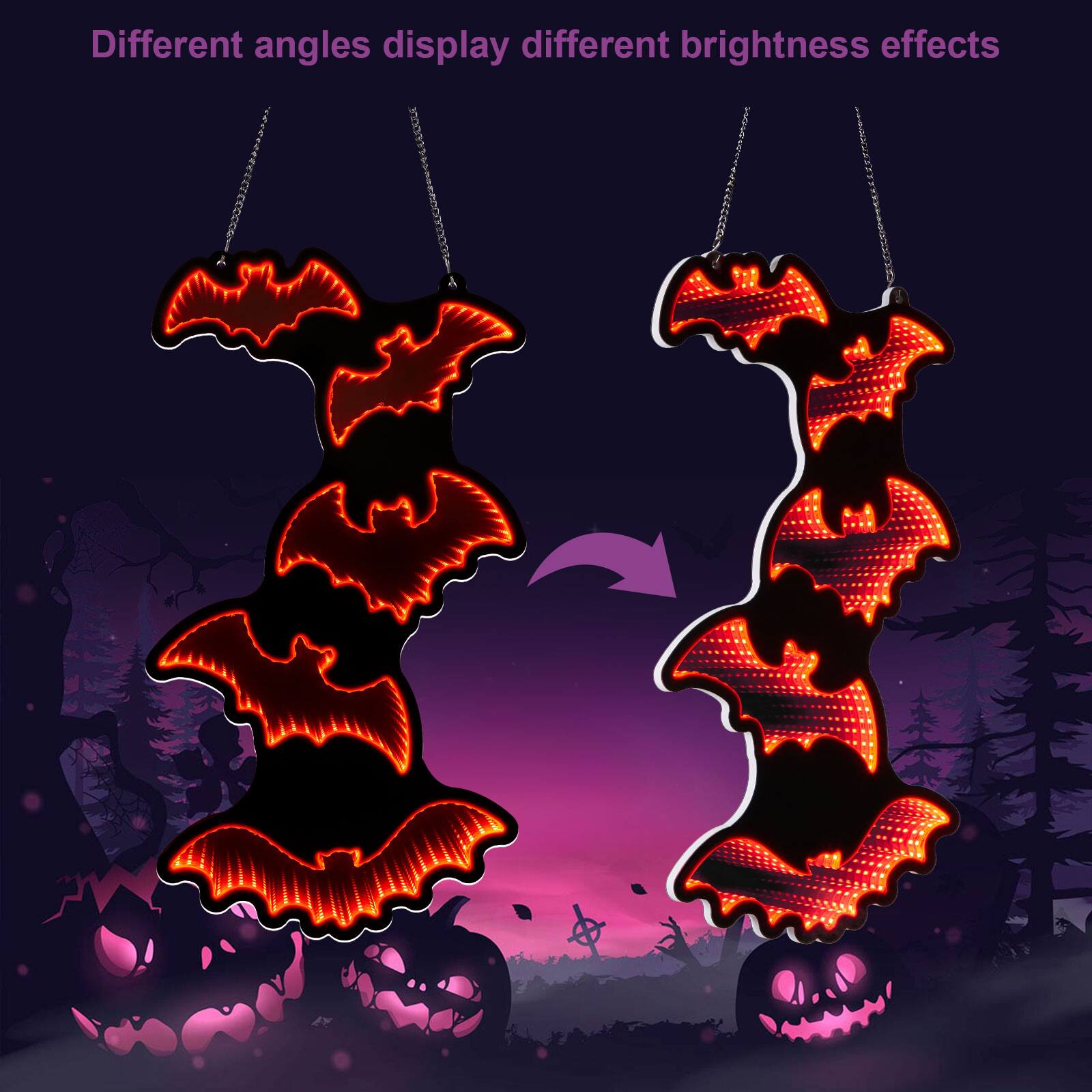 Different angles display different brightness effects