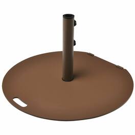 Kadyn - Outdoor Umbrella Base 50 lbs Umbrella Base Stand with Wheels for Patio Black - Brown