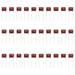 Unique Bargains - 30pcs 0.0068uF 630V CBB21/22 Metallized Polypropylene Film Capacitor for Electronics and Lamps - Red