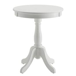 Manhattan Lane - Astonishing Side Table With Round Top - White