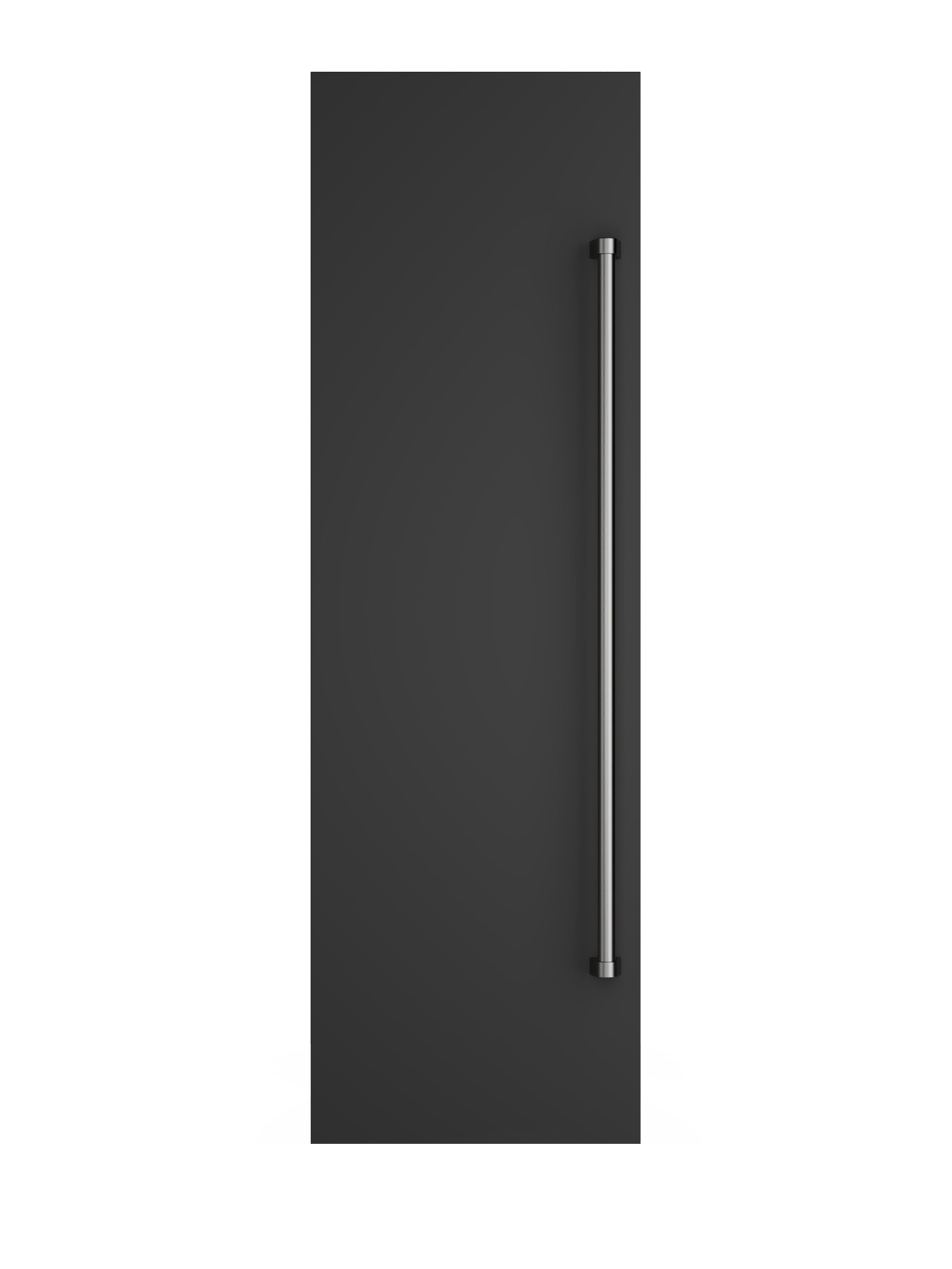 Front. Viking - 24"W Column Door Panel w/Pro-style handle - Cast Black.