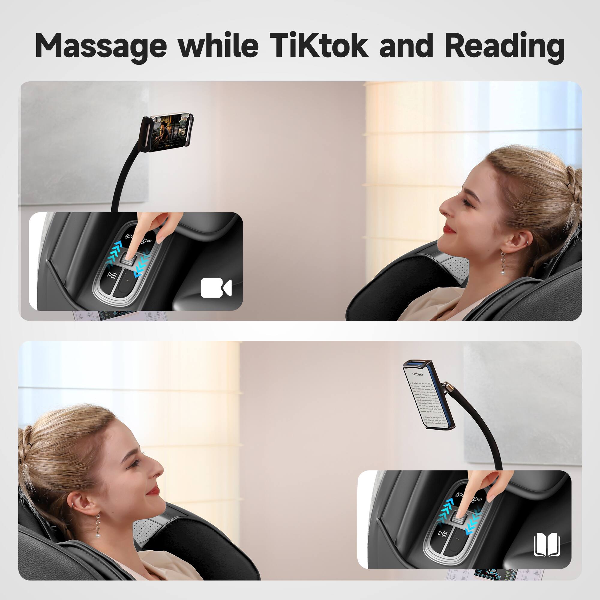 Massage while TikTok and Reading