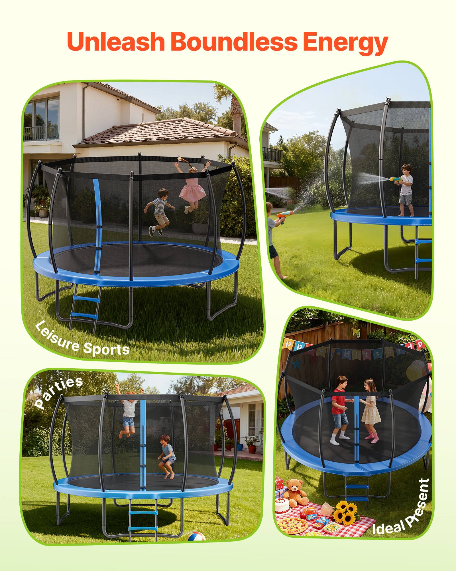 Unleash Boundless Energy  
Leisure Sports  
Parties  
Ideal Present