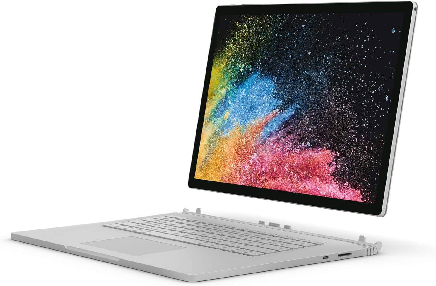 Alt View 4. Microsoft - Surface Book 2 15” PixelSense Touch Intel Core i7-8650U 1.9 GHz up to 4.2 GHz 16GB 256GB SSD GTX 1060 Windows 10 Pro - Silver.