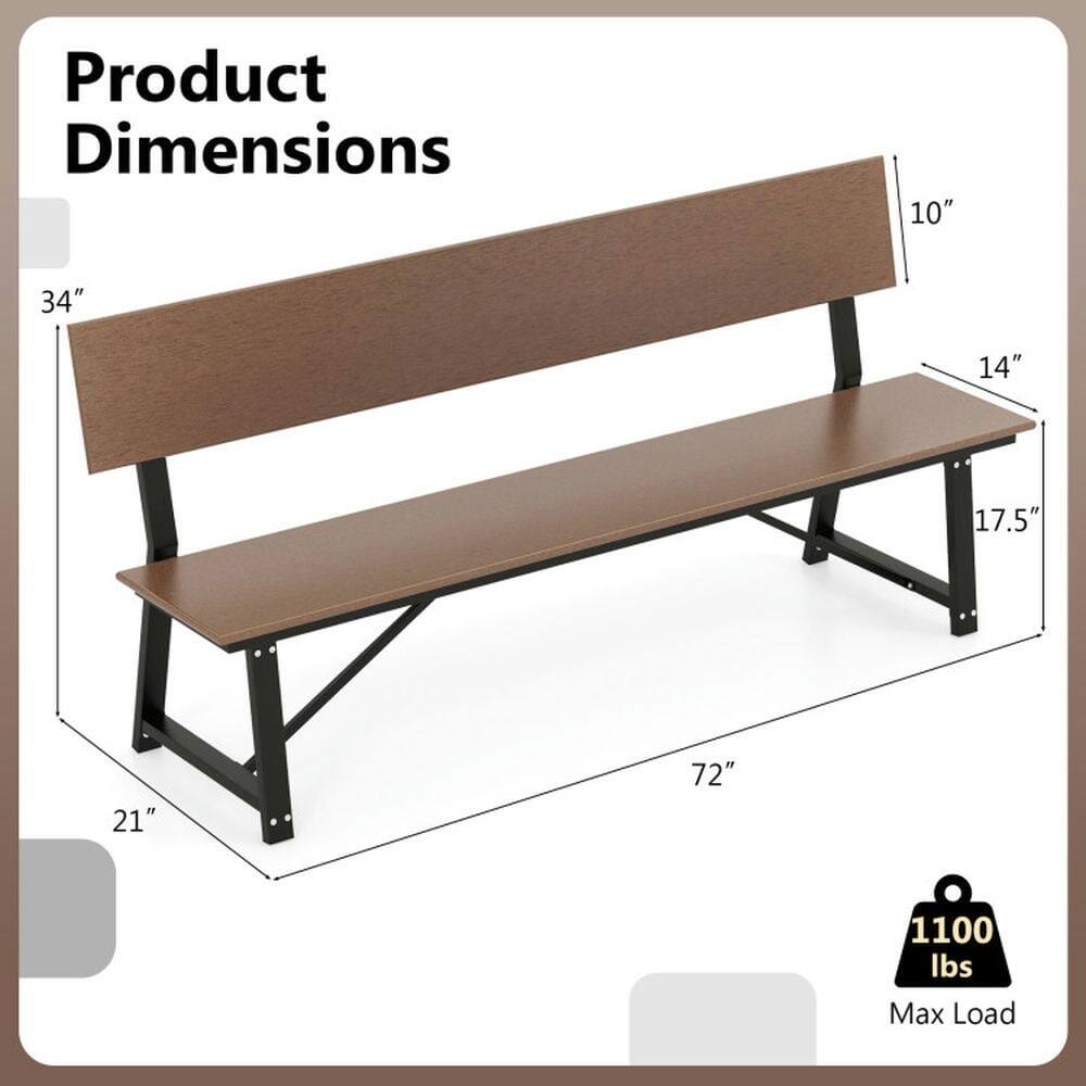 Product Dimensions: 10" x 34" x 14" x 17.5" x 21" x 72"  
Max Load: 1100 lbs