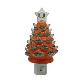 Santa's Workshop - Miami Hurricanes 6.5" Tree Night Lite - Green