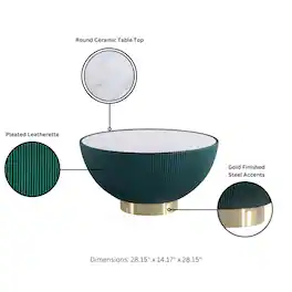 Manhattan Comfort - Anderson Modern 2-Piece Coffee Table & End Table Set - Green