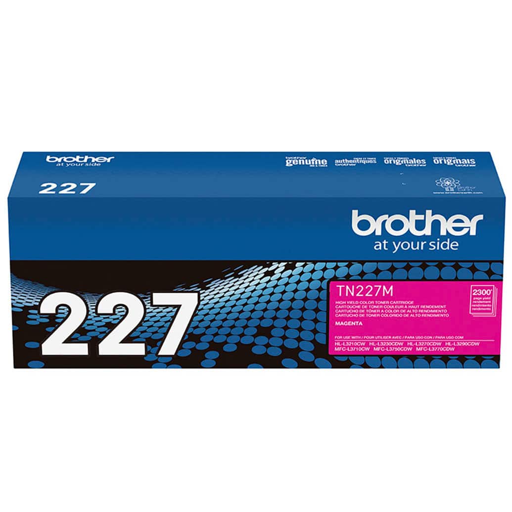 Brother at your side TN227M 2300 emgn ws soa TELL LN On tONER CARTRIDOE - CARTOLO DE ronEn COULEUR MAUT RENE CARTUCHO E nORER A COLOR O A TO ENDMIENTO CARTUCHO TOAR COLORIO - ATO RENDMENTO NITO MAGENTA FOR LOE WTa POLM uns ..- AUTE uNe CON AA un OOM HL-L3210CW HL-L3230COW HL-L3270COW HL-L3290COW HL MFG-L3710CW MFC-L3750COW MF MFC-L3770COW
