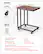 - 8 x M6*40 Hex Screws
- 4 x M6*30 Hex Screws
- 4 x Wheels (2 with brakes, 2 without)
- 1 x Hex Key
- 1 x Spanner Wrench
- 1 x User Manual
Item Model Number: C250154C-01
Color: Brown
Weight Capacity: 55.12 lbs / 25 kg
Net Weight: 9.04 lbs / 4.1 kg
Product Dimensions: 19.69 x 13.78 x 23.82 inch / 500 x 350 x 605 mm
Material: 0.59 inch / 15 mm Particle Board + 0.78 x 0.78 x 0.02 inch / 20 x 20 x 0.7 mm Square Tube