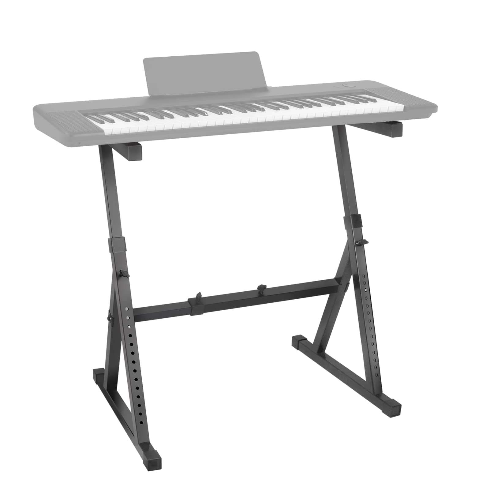 Alt View 5. MAGICAL RUBS - Stands Stand Black Z Style Adjustable Professional Heavy Duty Sturdy Digital Piano Fits 49/61/76/88 Keys Musical Elec... - Z-Shape.