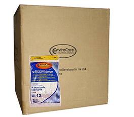 EnviroCare - 1 Case (50 Packs) Panasonic U6/U12 Quiet Force Plus / Platinum / OptiFlo Upright Vacuum Bags