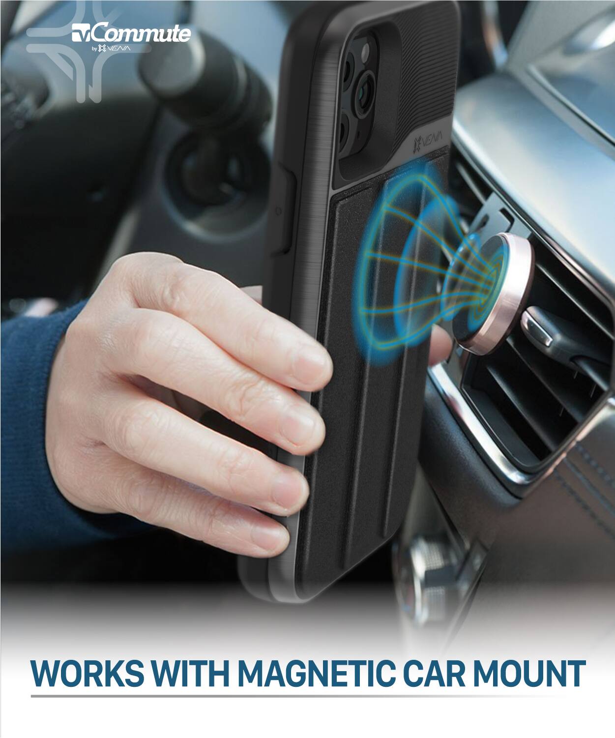 Commute by I VENA KEVEM WORKS WITH MAGNETIC CAR MOUNT