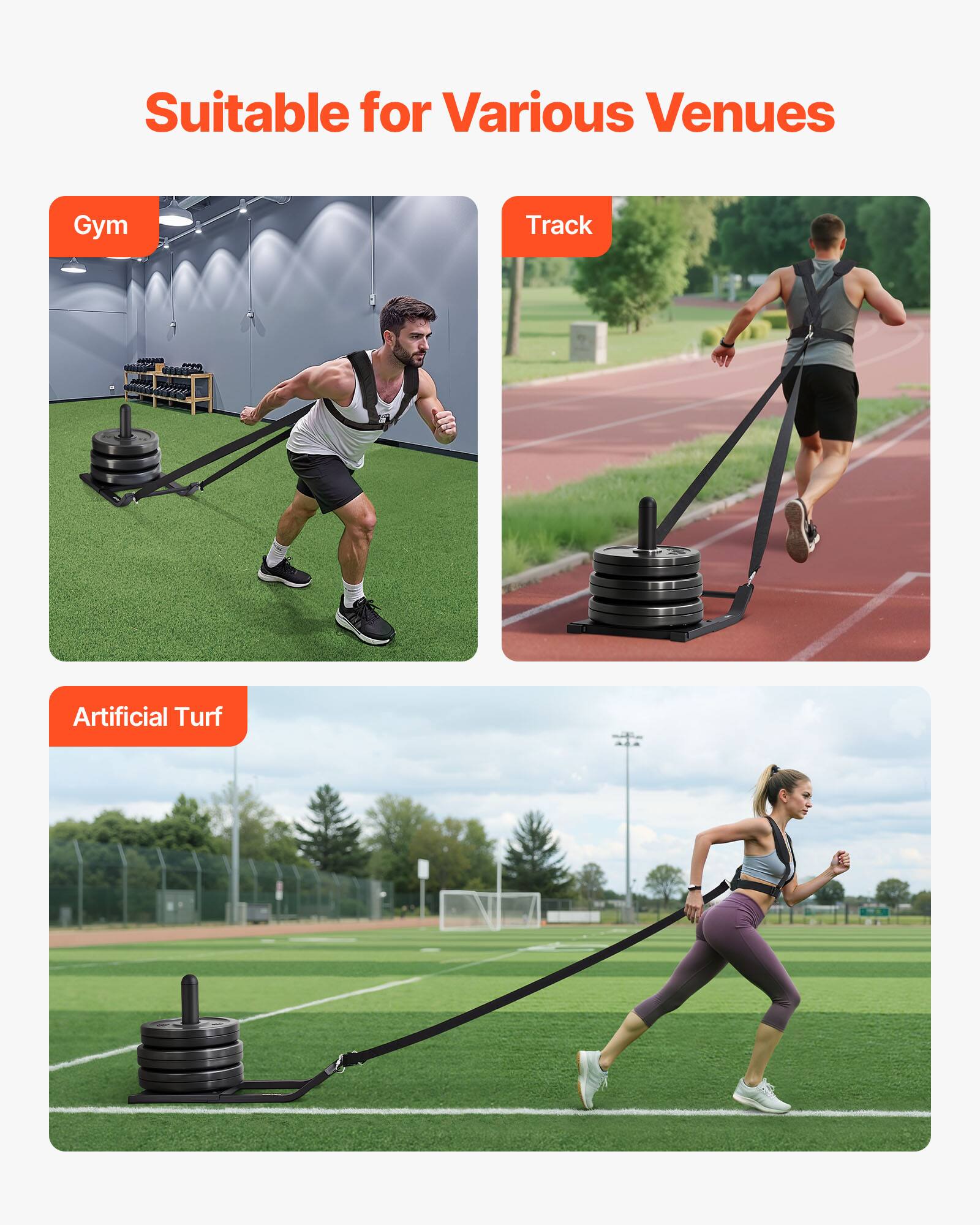 Suitable for Various Venues

- Gym
- Track
- Artificial Turf