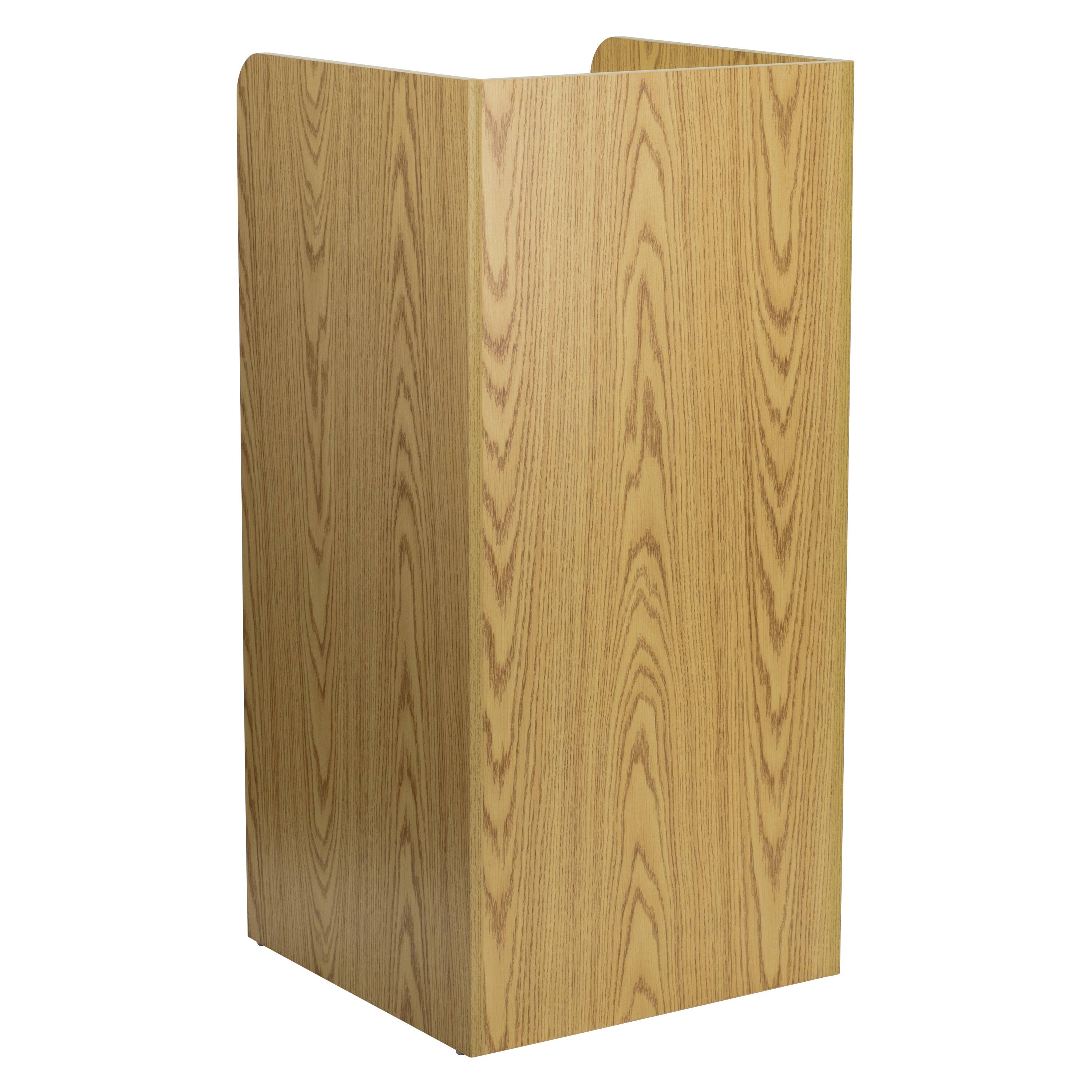 Alt View 5. Emma + Oliver - Wood Tray Top "Thank You" Restaurant Food Court Receptacle - Oak.