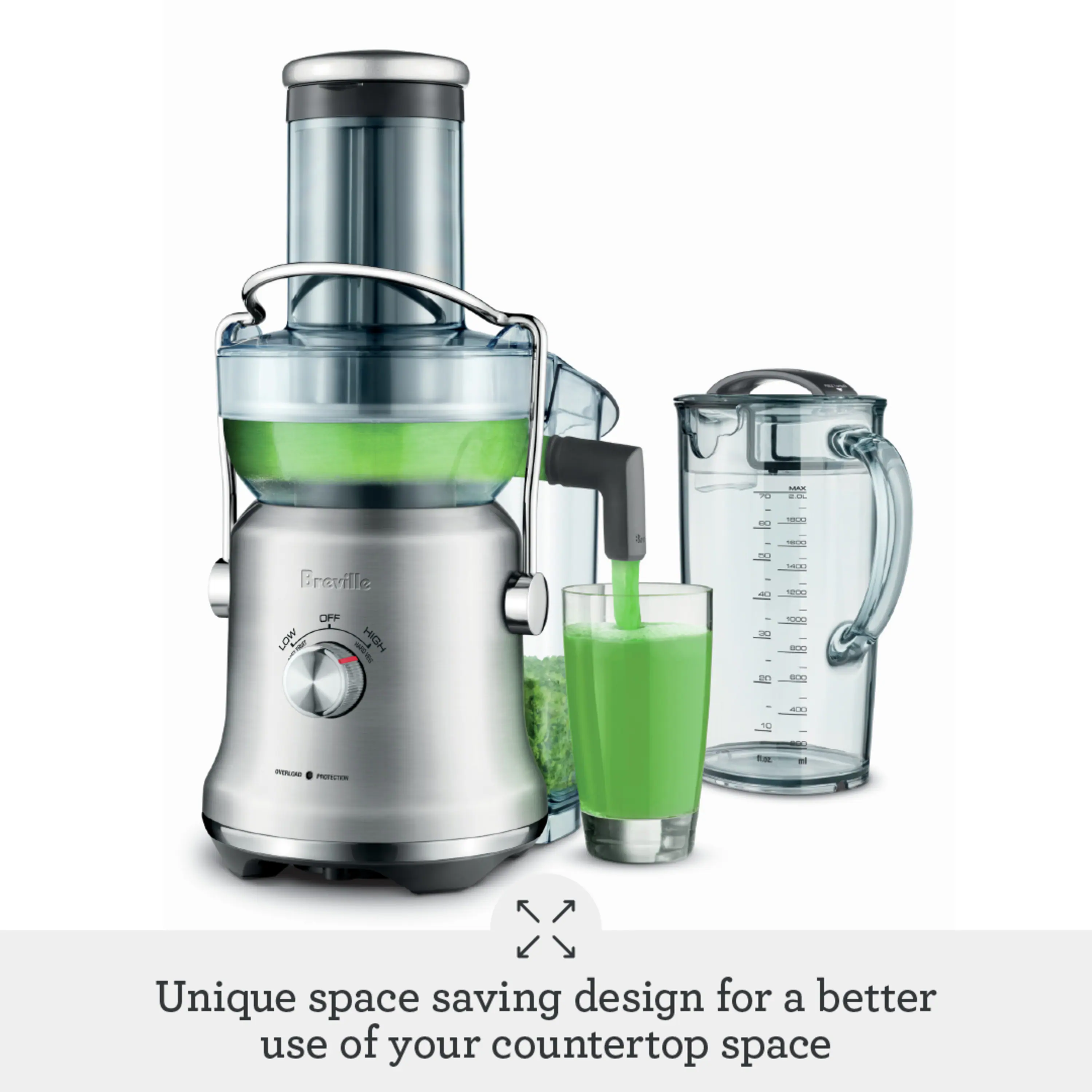Unique space saving design for a better use of your countertop space