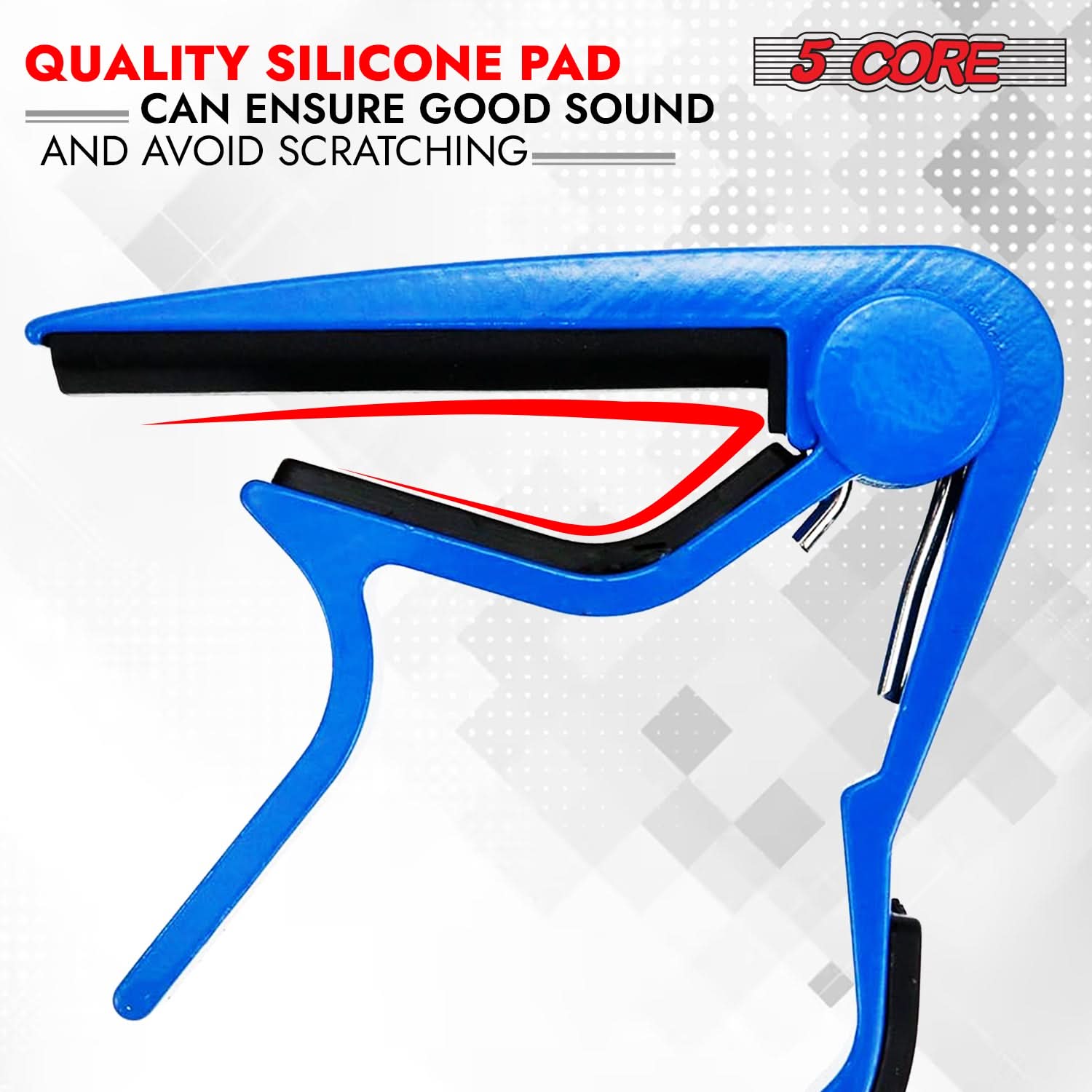 QUALITY SILICONE PAD  
CAN ENSURE GOOD SOUND AND AVOID SCRATCHING  

5 CORE