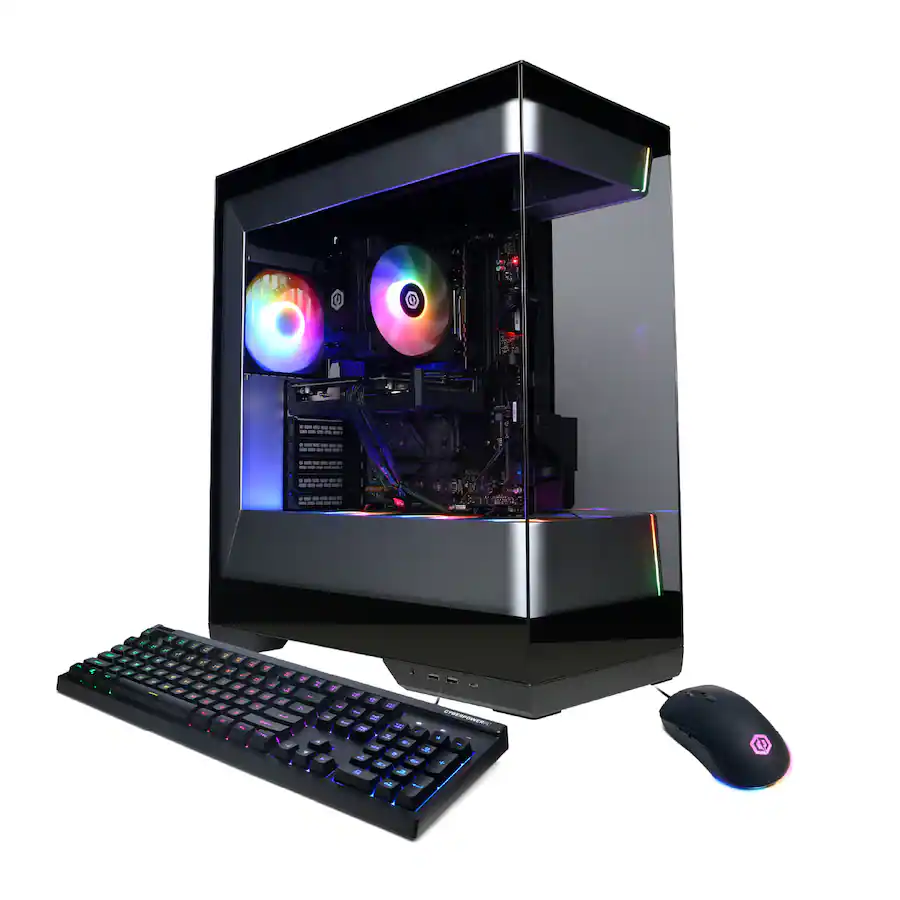 CyberPowerPC Gaming Desktop AMD Ryzen 8700F NVIDIA GeForce RTX