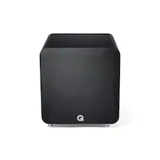 Front. Q Acoustics - Q Acoustics Q SUB100 Subwoofer – Satin Black - Satin Black.