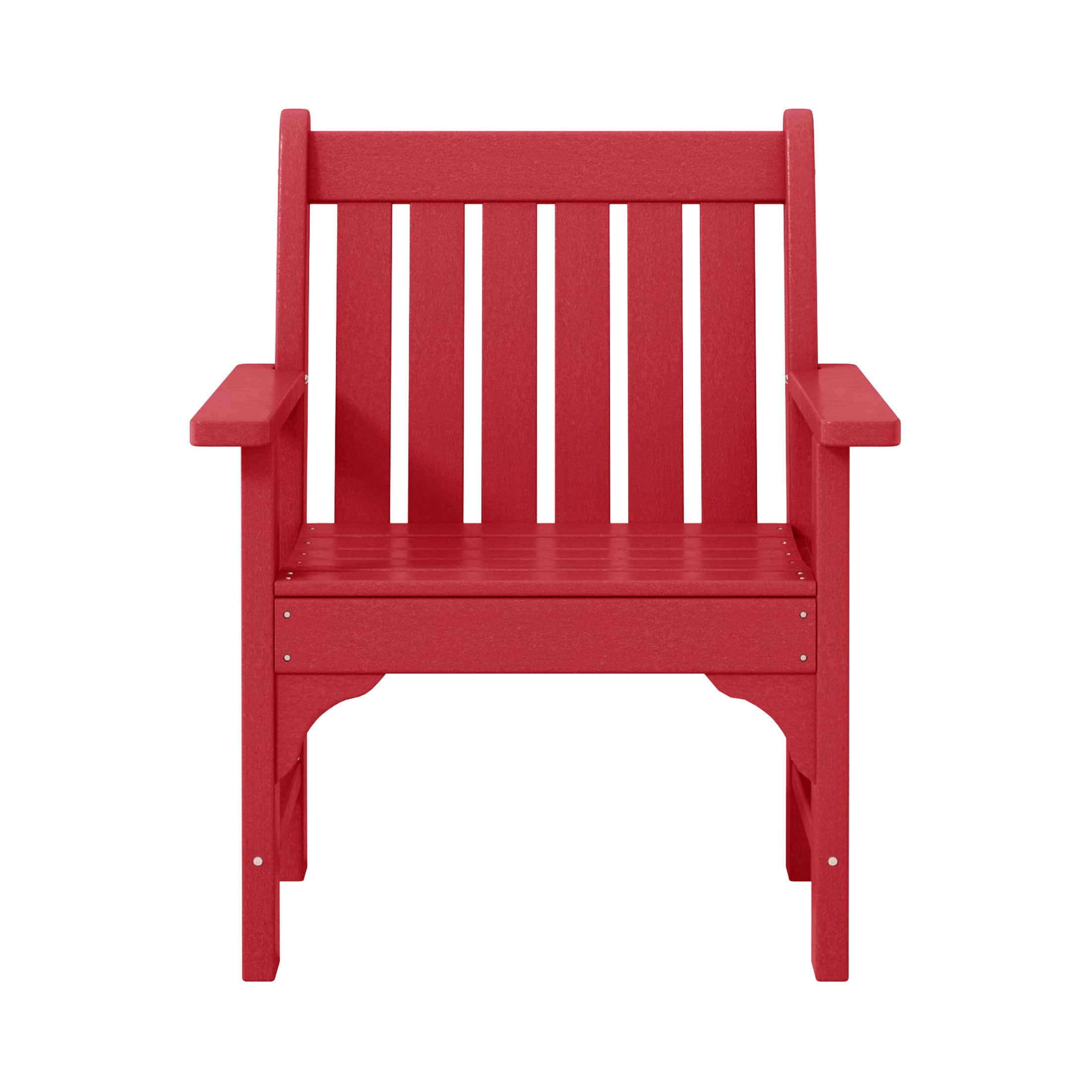 WestinTrends - Malibu Outdoor Patio HDPE Adirondack Dining Arm Chair - Red