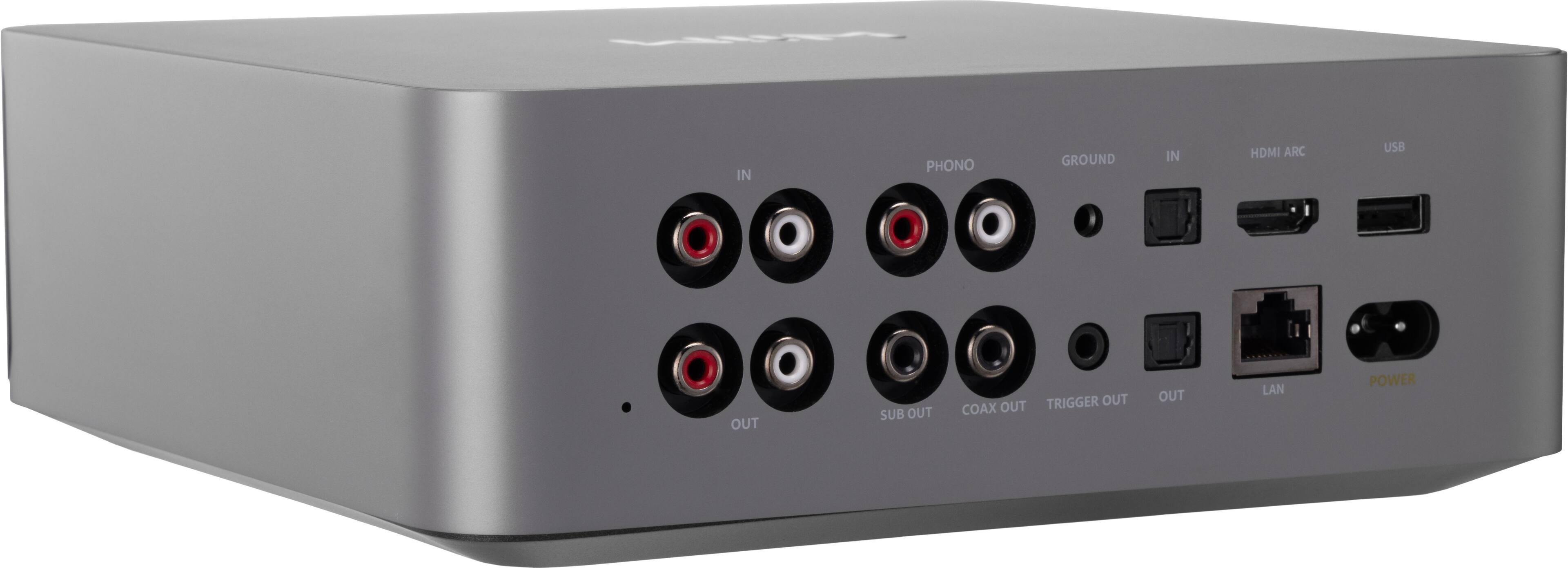 IN PHONO GROUND IN HDMI ARC USB OUT SUB OUT COAX OUT TRIGGER OUT LAN POWER