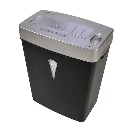 Front. Royal - MC500 5-Sheet Microcut Shredder with Basket - Black.
