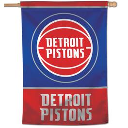 WinCraft - Detroit Pistons 28" x 40" Single-Sided Vertical Banner - Multicolor