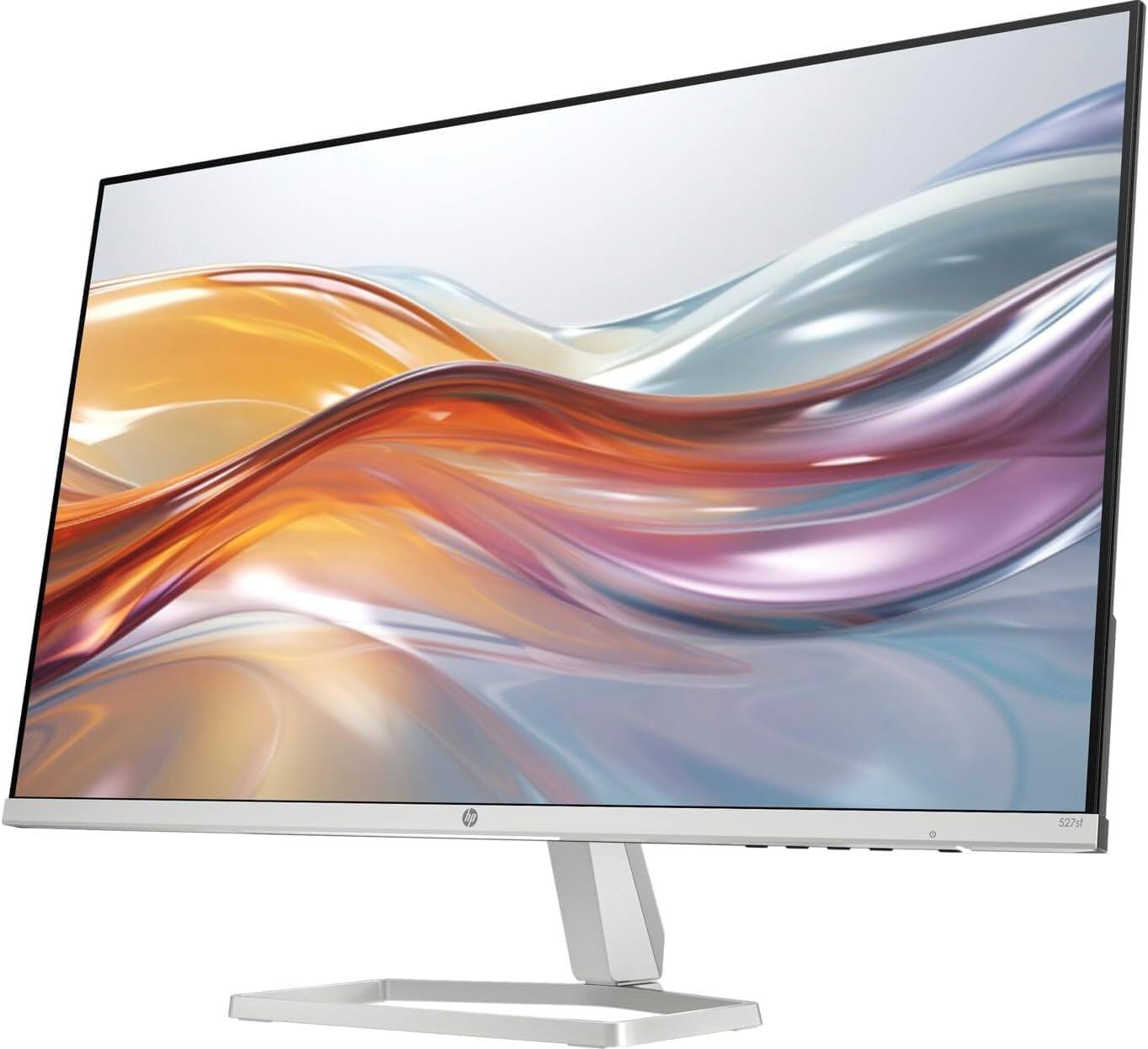 Left. HP - HP Series 5 527sf 27" FHD IPS Monitor, Flicker Free, Anti-Glare, VGA, HDMI, & DKZ Hub, Black/Silver (94F44AA#ABA) 2 Pack - Black/Silver.