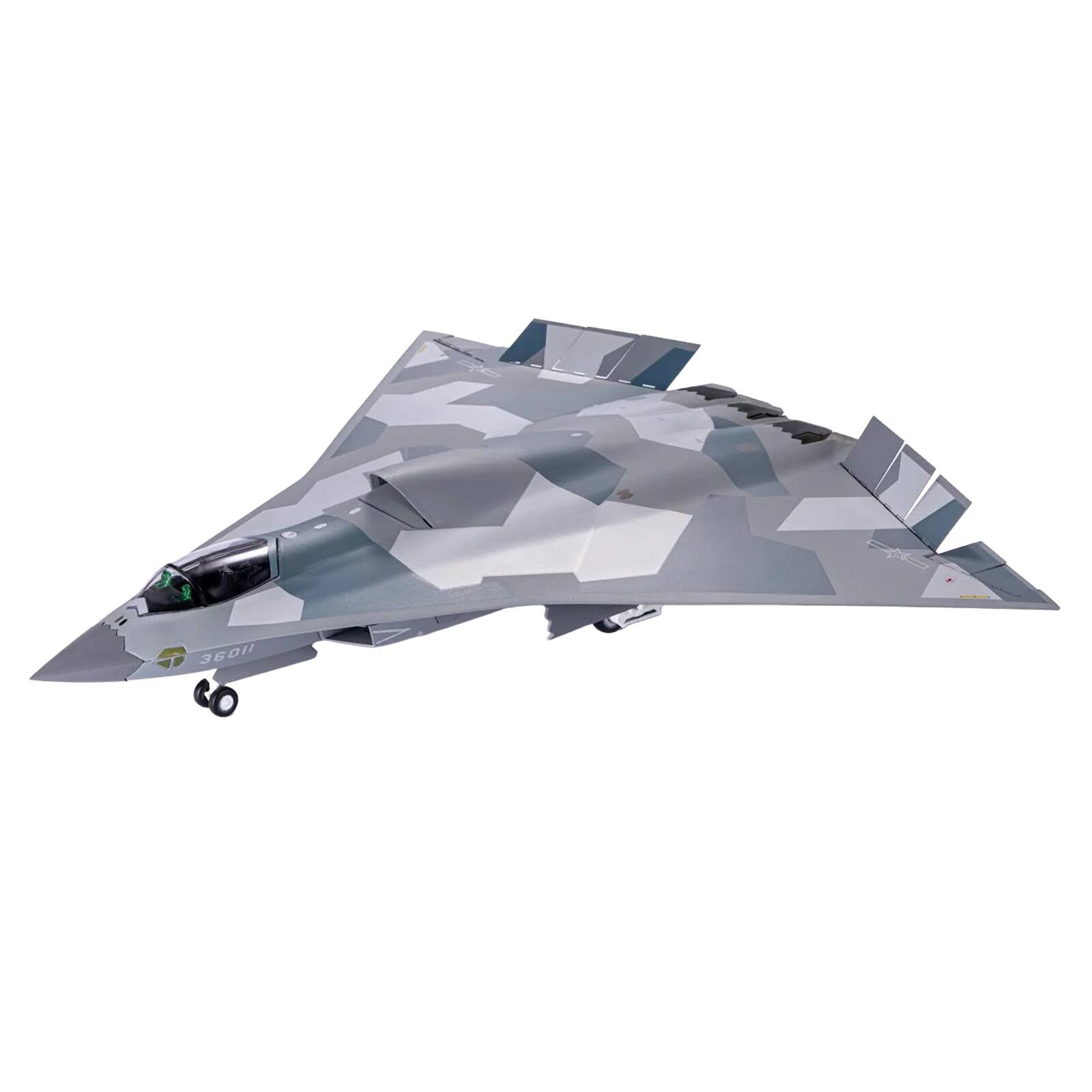 Alt View 1. Air Force 1 - CAC J-36 Stealth Aircraft "People's Liberation Army Air Force" 1/72 Diecast Model by Air Force 1.
