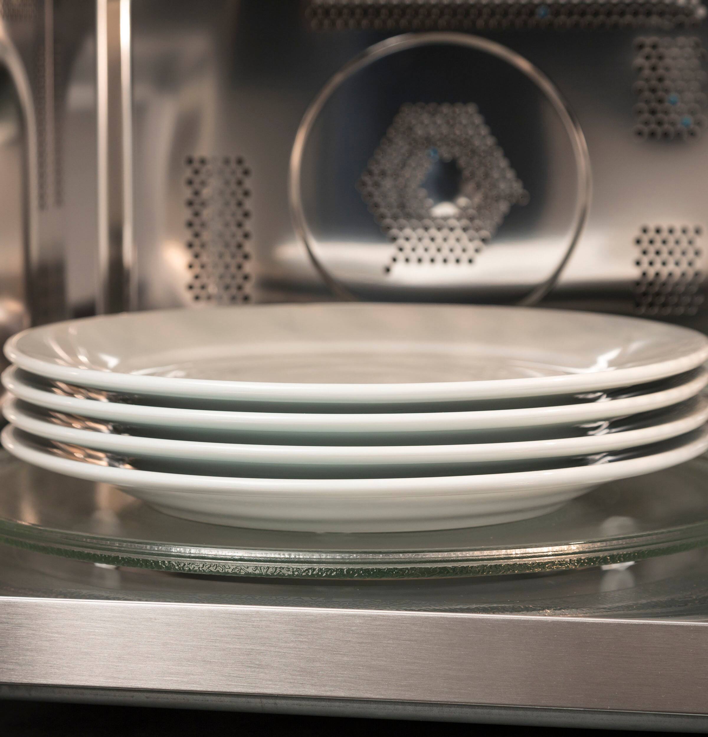 Alt View 16. GE Profile - 1.5 Cu.Ft. Convection Countertop Microwave with Sensor Cooking and Scan to Cook Technology - Stainless Steel.