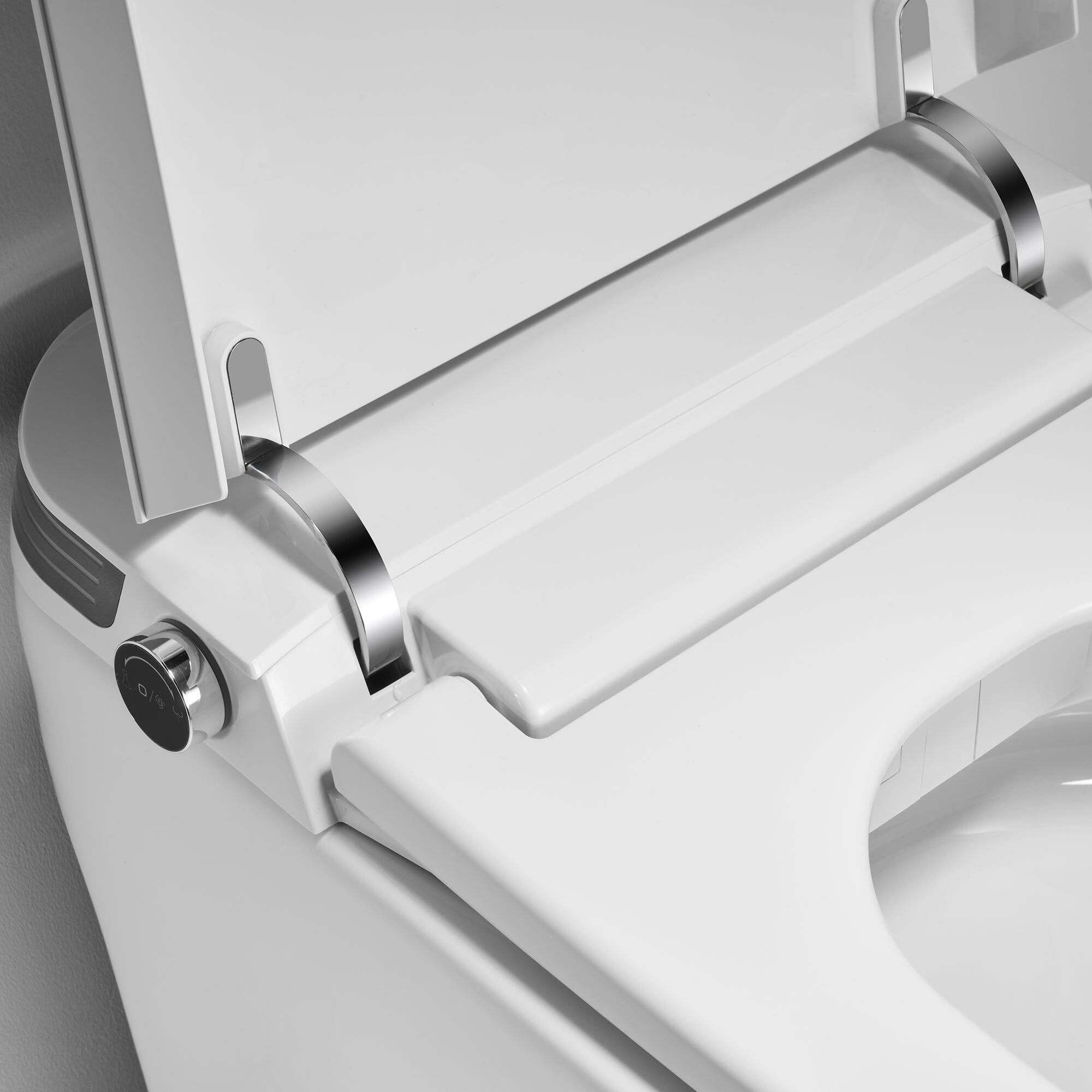 Alt View 7. Boyel Living - Smart Toilet Full Function Ceramic Body Heated Seat Multi Wash Auto Flush with Ambient Light - White.