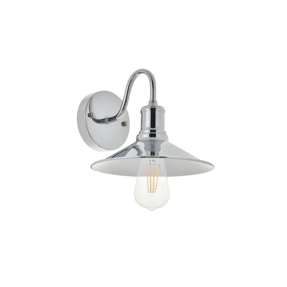 Alt View 4. Living District - Etude 1 light chrome Wall Sconce - Chrome.