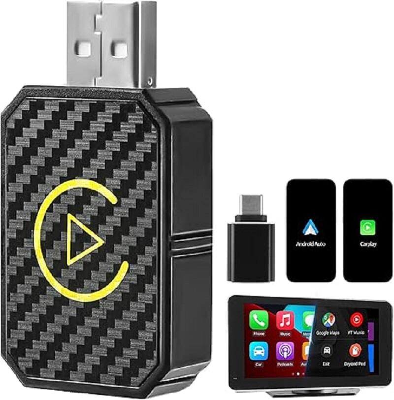 Auledio - Wireless Car play Adapter (English Manual) - Black&Silver