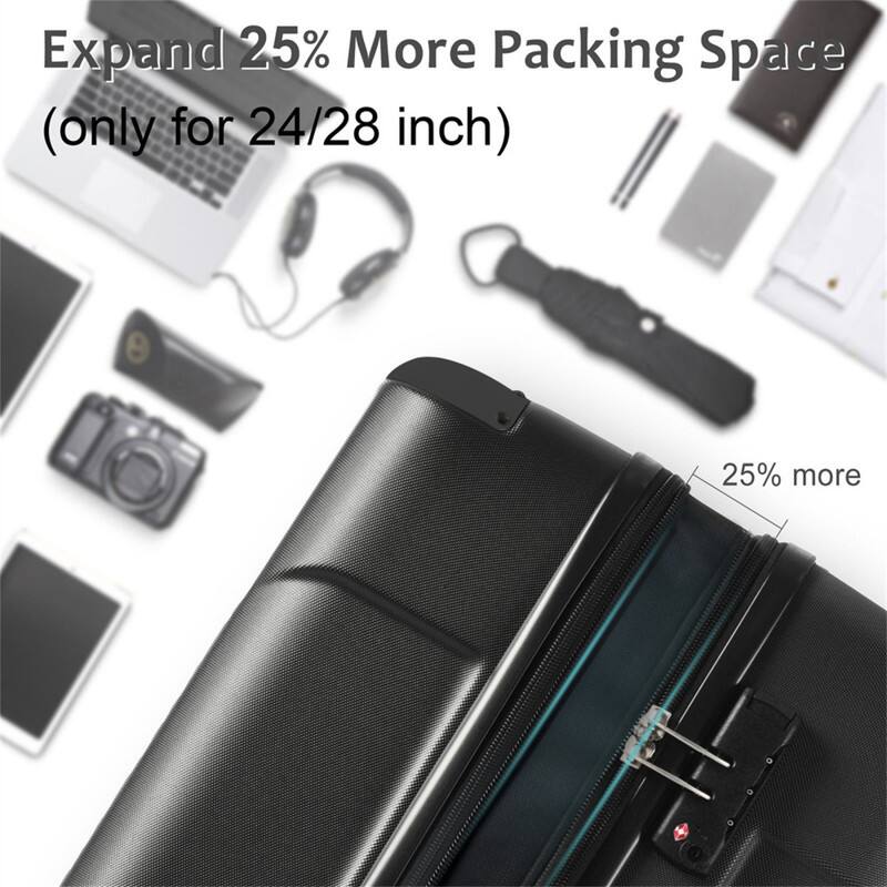 Expand 25% More Packing Space (only for 24/28 inch)  
25% more