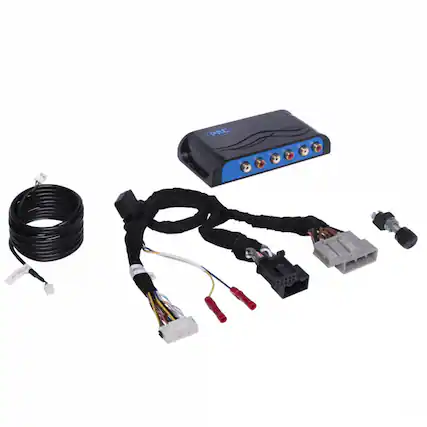 Front. PAC - Amplifier Integration Interface for Select Toyota and Lexus Vehicles - Black/Blue.
