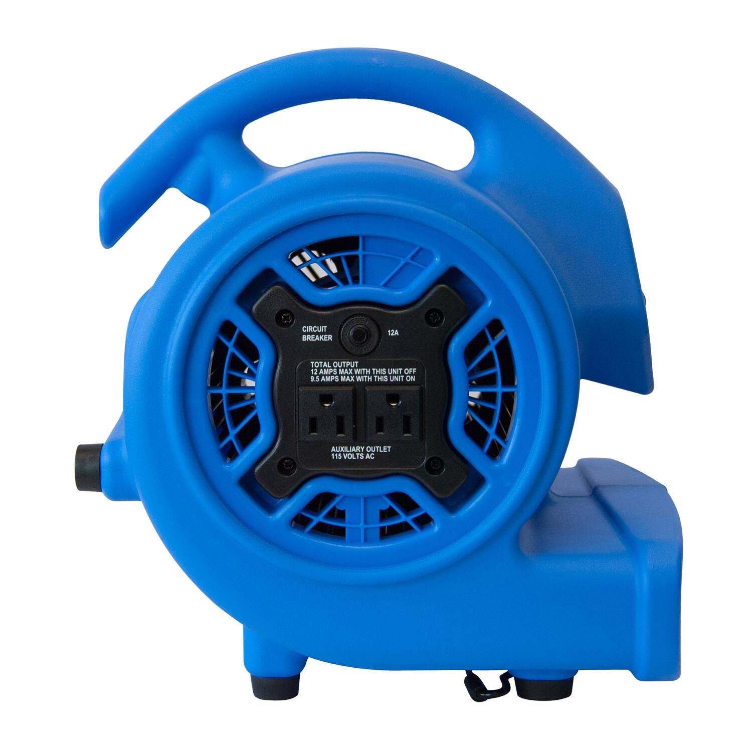 Circuit Breaker 12A  
Total Output: 12 Amps Max with this unit off  
9.5 Amps Max with this unit on  
Auxiliary Outlet: 115 Volts AC