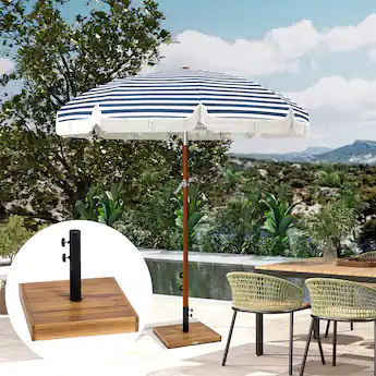 heavy duty patio umbrella with base 33 lbs Stand Outdoor Umbrella Base Made Nuu Garden This UV protection umbrella also features a water Heavy Duty Patio Umbrella Base