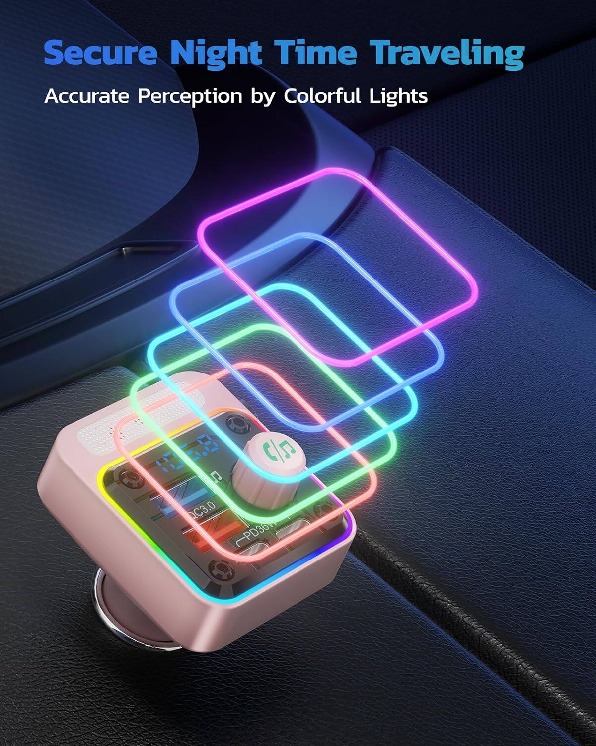 Secure Night Time Traveling  
Accurate Perception by Colorful Lights  

QC3.0 0  
C/SJ PD36V