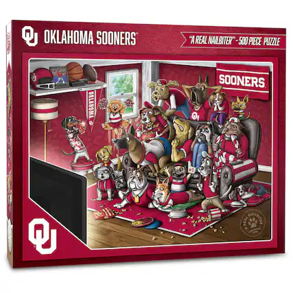 OKLAHOMA SOONERS
"A REAL NAILBITER" 500 PIECE PUZZLE
SOONERS
#1
"A REAL NAILBITER" - PURRFECTED FRME