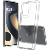 SaharaCase - Venture Series Hard Shell Case for Motorola Edge (2024) - Clear - Front_Zoom