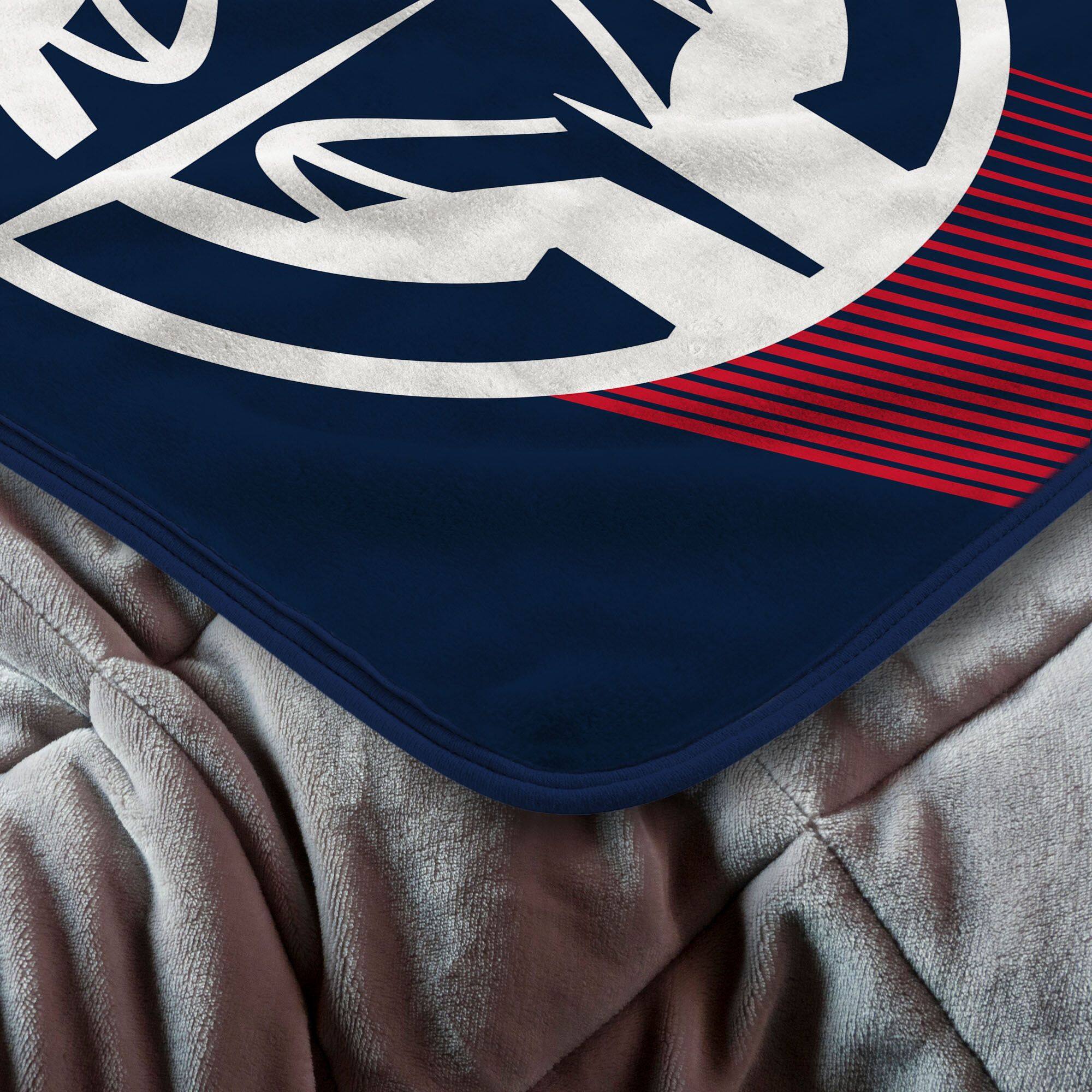 Left. Sweet Home Collection - NBA Los Angeles Clippers 60" x 80" Raschel Throw Blanket - Blue.