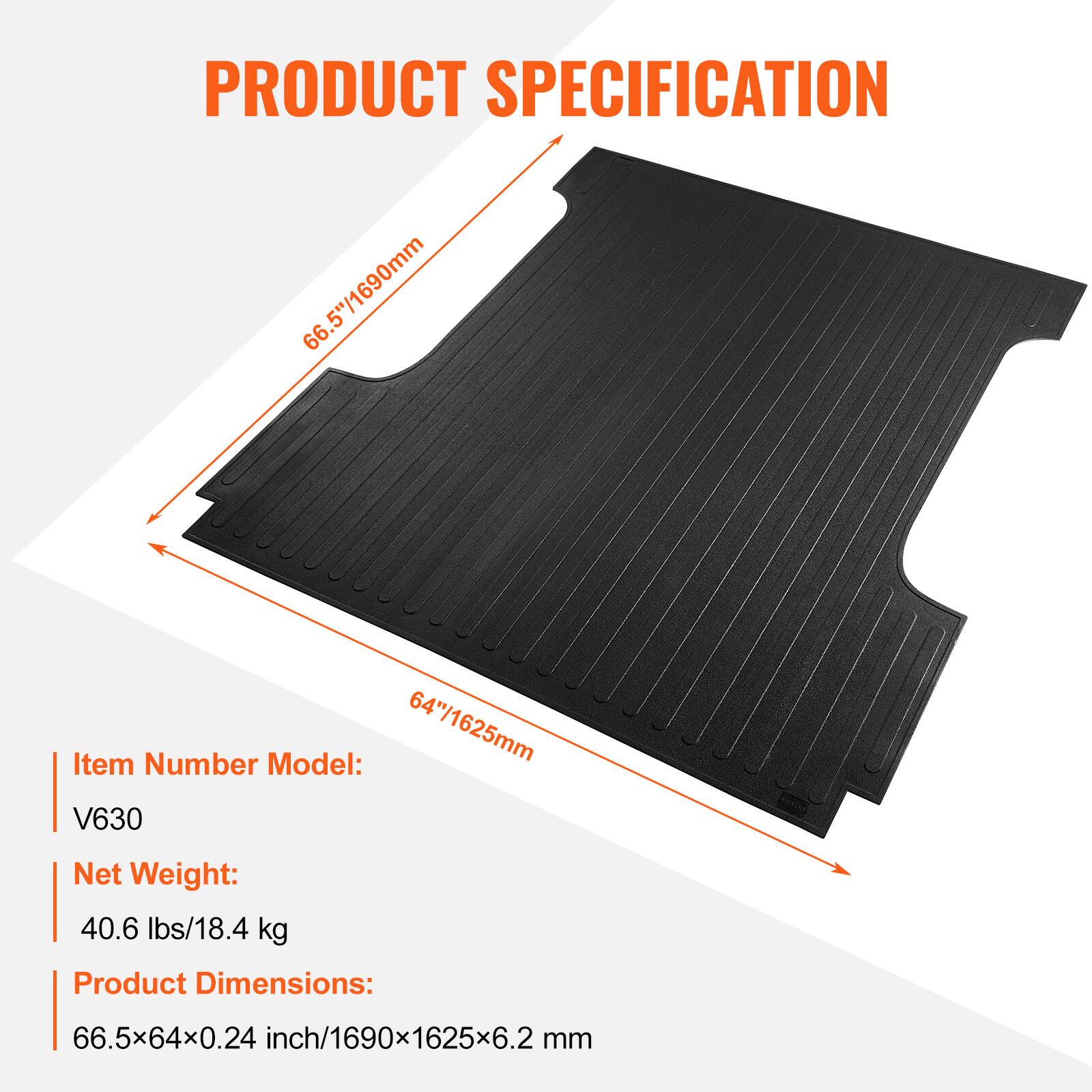 PRODUCT SPECIFICATION

66.5"/1690mm

Item Number Model: V630

Net Weight: 40.6 lbs/18.4 kg

Product Dimensions: 66.5x64x0.24 inch/1690x1625x6.2 mm